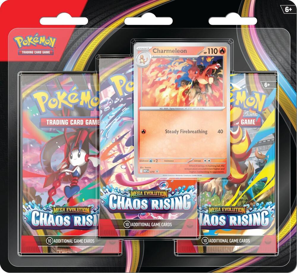 PKMN ME4 CHAOS RISING 3PK BLISTER