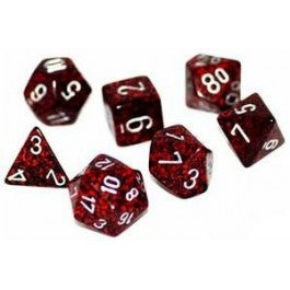 Chessex: Speckled Silver Volcano 7-Die Set-25344