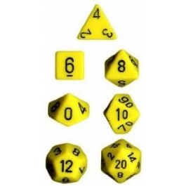 Chessex: Opaque Yellow 7-Die Set-25402