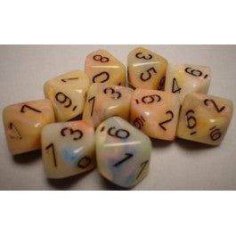 Chessex: Festive Circus/Black 7-Die Set