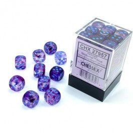Chessex Nebula Nocturnal Blue Luminary 12 MM Set-27957
