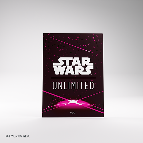 Star Wars: Unlimited Premium Art Sleeve Card Back Magenta (Pre-Order)