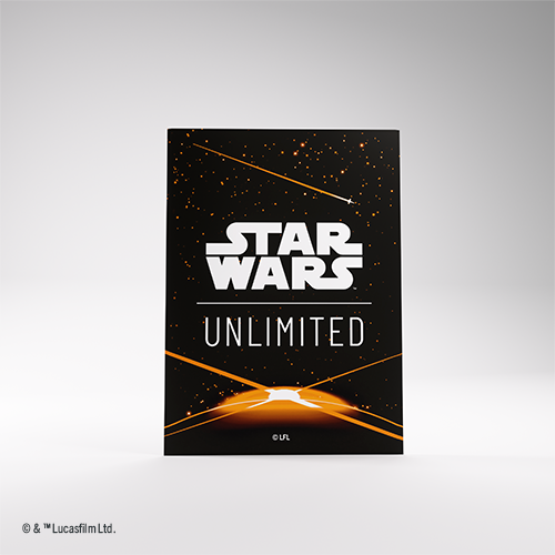 Star Wars: Unlimited Premium Art Sleeve Card Back Orange (Pre-Order)