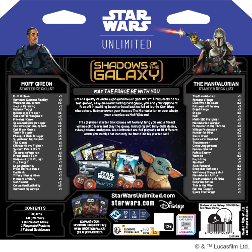 Star Wars: Unlimited - Shadows of the Galaxy Two-Player Starter