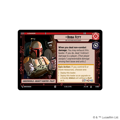 Star Wars Unlimited: Jump to Lightspeed Boba Fett Spotlight Deck(Pre-Order)