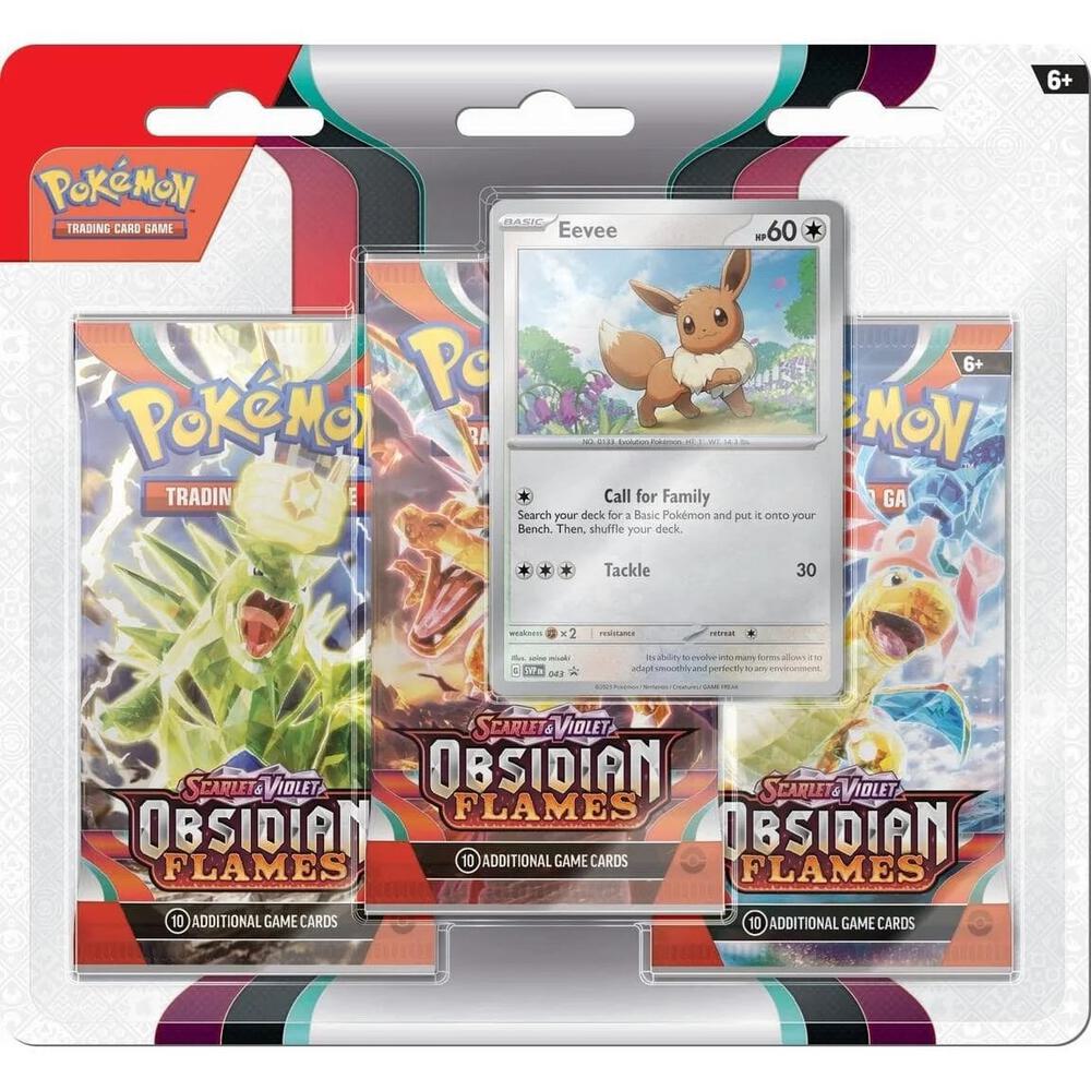 Pokémon Obsidian Flames 3 Pack Blister Eevee