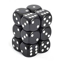 Chessex: Opaque Black/White D6 Dice Block-25808