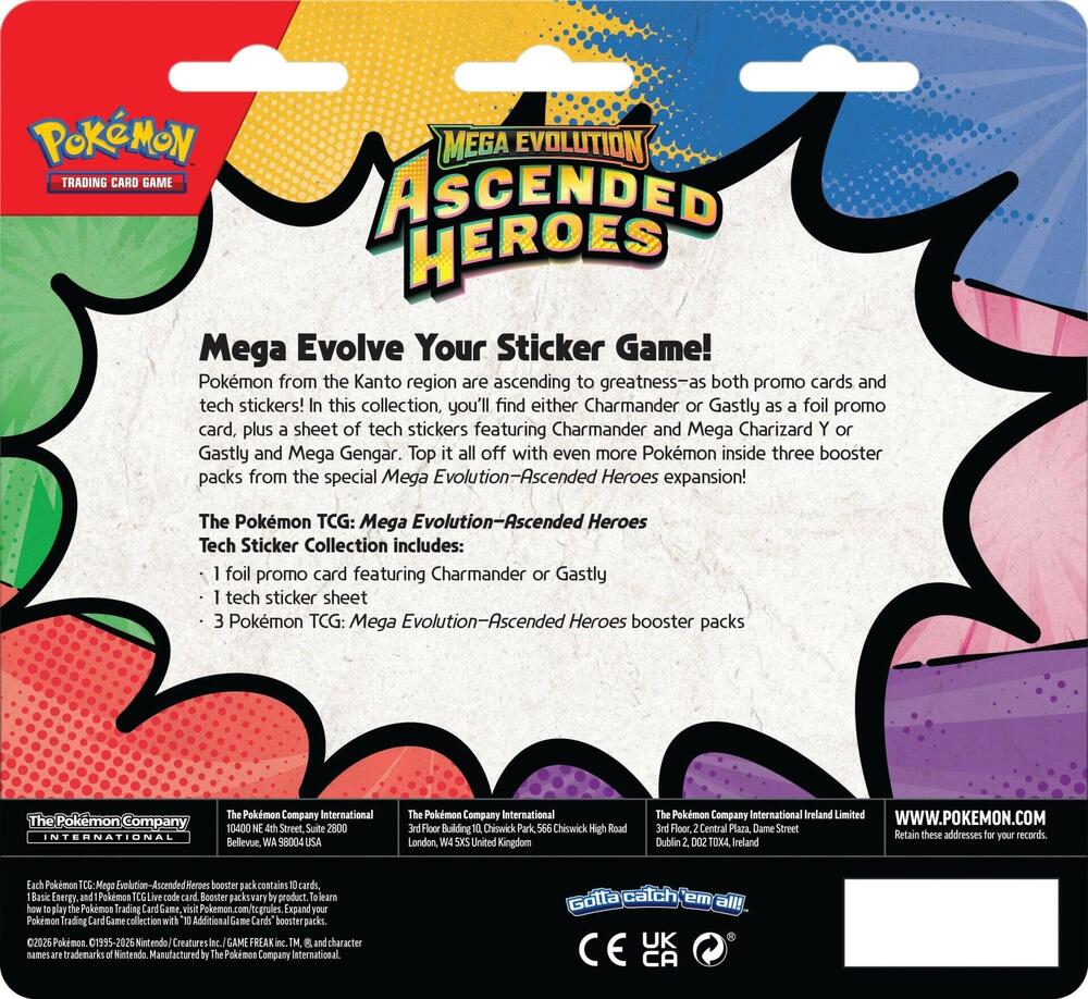 Tech Sticker Collection - Gastly/Charmander