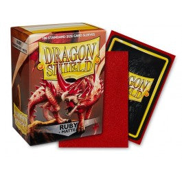 Dragon Shield Sleeves: Standard Matte - Ruby 100CT