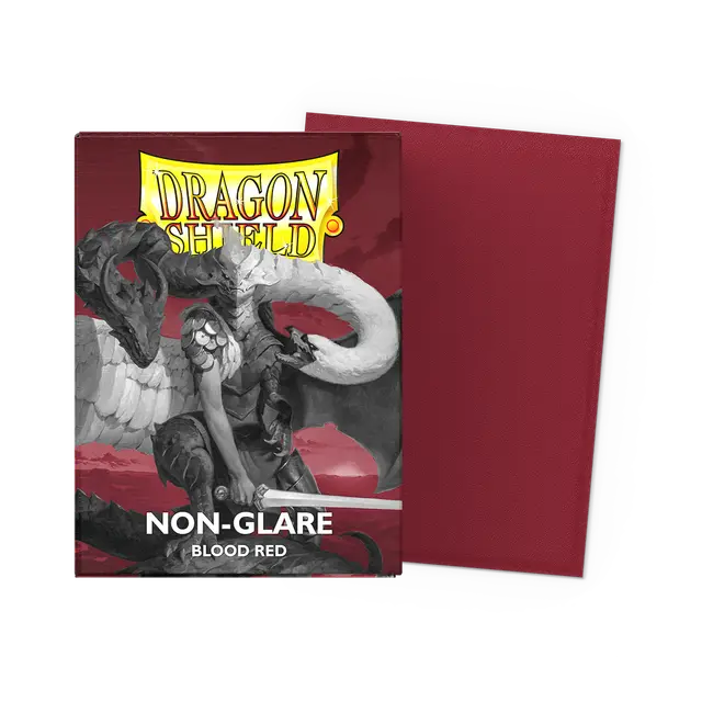 Blood Red - Non-Glare - Matte Sleeves - Standard Size