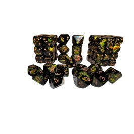 Chessex Brush Dice Deep Forest Set of 10 D10s