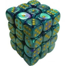 Chessex: Gemini Purple-Teal/Gold 12Mm D6 Dice Block-26849