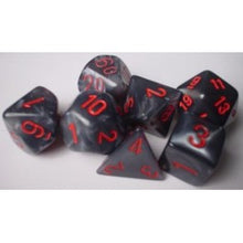 Chessex: Velvet Black/Red 7-Die Set