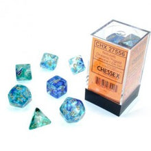 Chessex Nebula Oceanic Gold Luminary 7 Die Set-27556