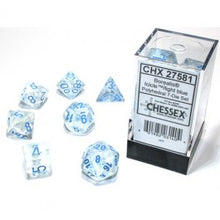 Chessex Borealis Polyhedral Icicle/light blue Luminary 7-Die Set-27581