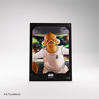 Star Wars: Unlimited Premium Art Sleeve Admiral Ackbar (Pre-Order)