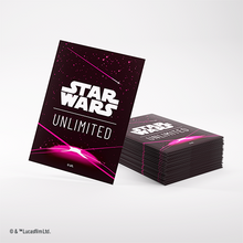 Star Wars: Unlimited Premium Art Sleeve Card Back Magenta (Pre-Order)