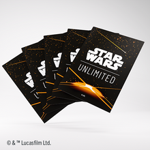 Star Wars: Unlimited Premium Art Sleeve Card Back Orange (Pre-Order)