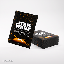 Star Wars: Unlimited Premium Art Sleeve Card Back Orange (Pre-Order)